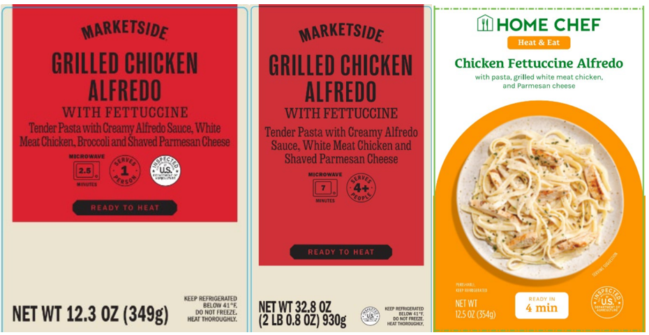 Recalled chicken fettuccine alfredo